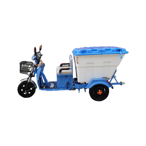 Electric three wheel garbage truck waste collection trycycle