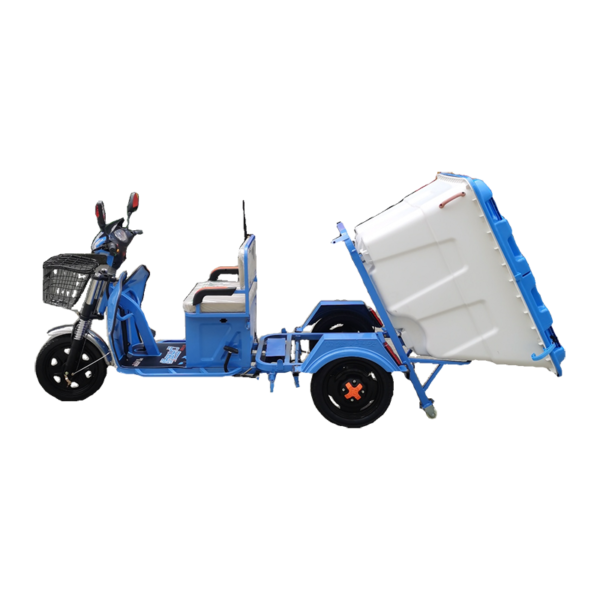 Electric three wheel garbage truck waste collection trycycle