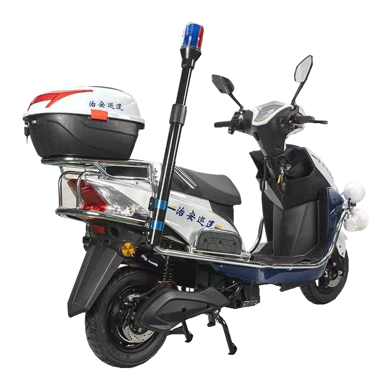 Electric petrol police 2 wheeler