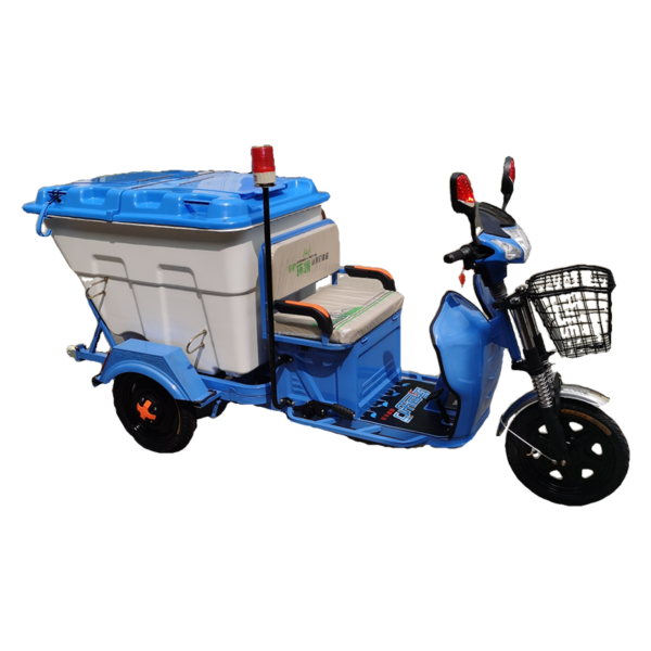 Electric three wheel garbage truck waste collection trycycle